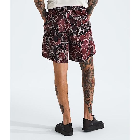 NWT TNF North Face Men's Class V Pathfinder Belted Shorts 7" Inseam Geode Red M - Picture 3 of 9